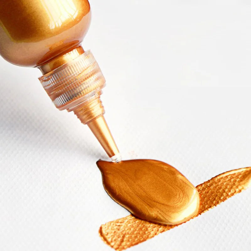 60ml Gold Paint Metallic acrylic paint waterproof not faded DIY painted Pigments