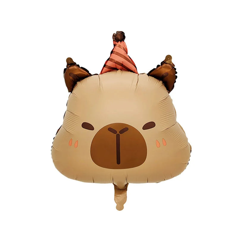 Capybara Balloons Baby Shower Globos Kids Toy Gifts Cute Kapibala Boys Girls Birthday DIY Party Decoration Capybara Foil Balloon