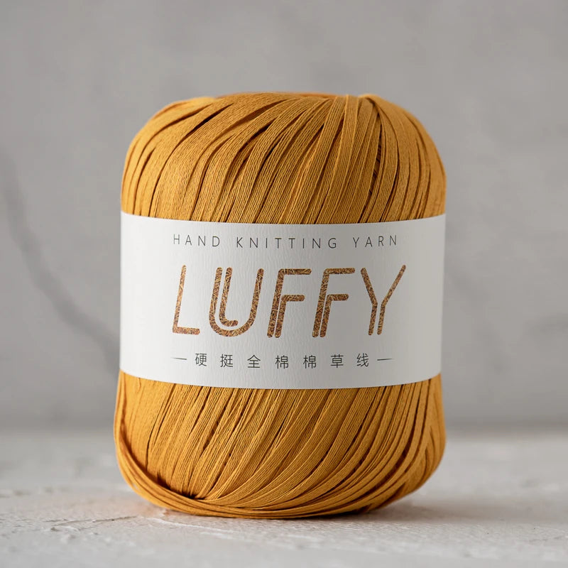 100M/roll Lafite Raffia Flat Yarn Plant Grass CottonThread DIY Handmade Knitting Crochet Bag Straw Hat Craft Material