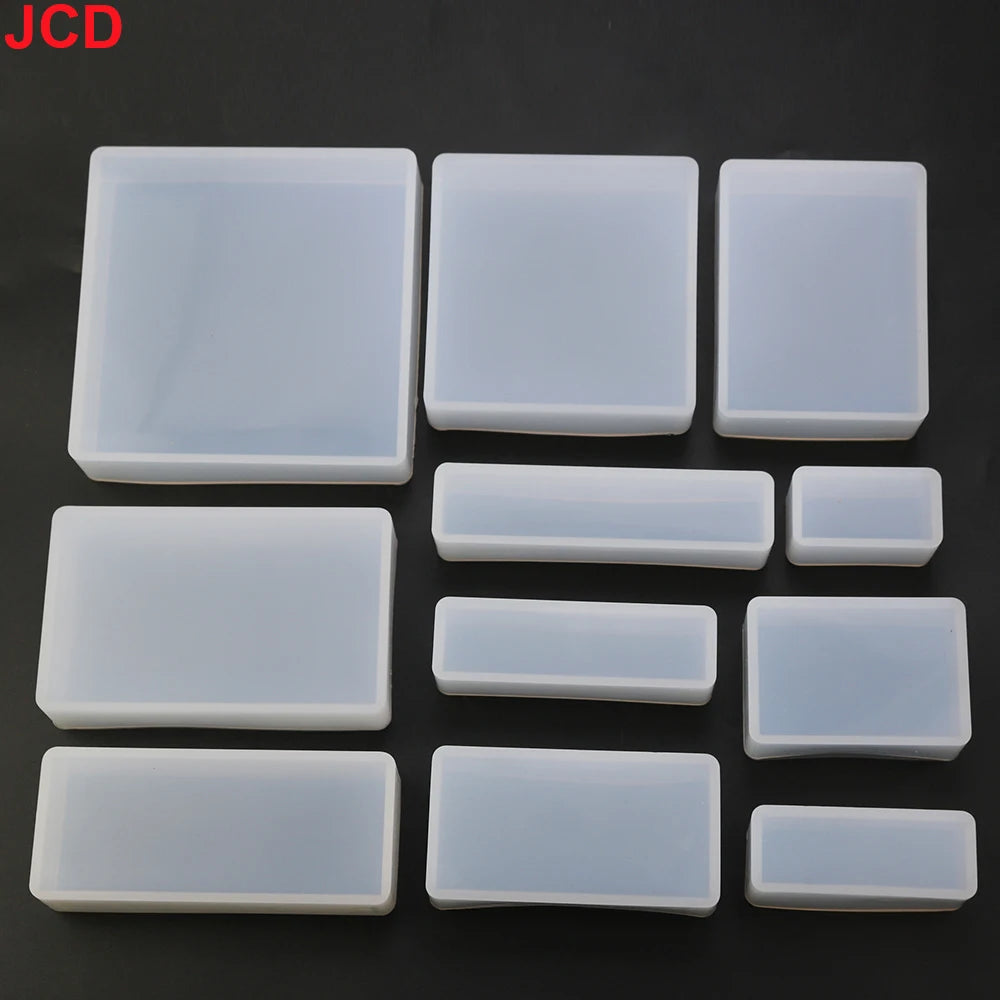 DIY Cube Rectangle Candle Crystal Glue Drop Silicone Mold Making Resin Swing Table Rectangle Ball Insect Dried Flower Specimen