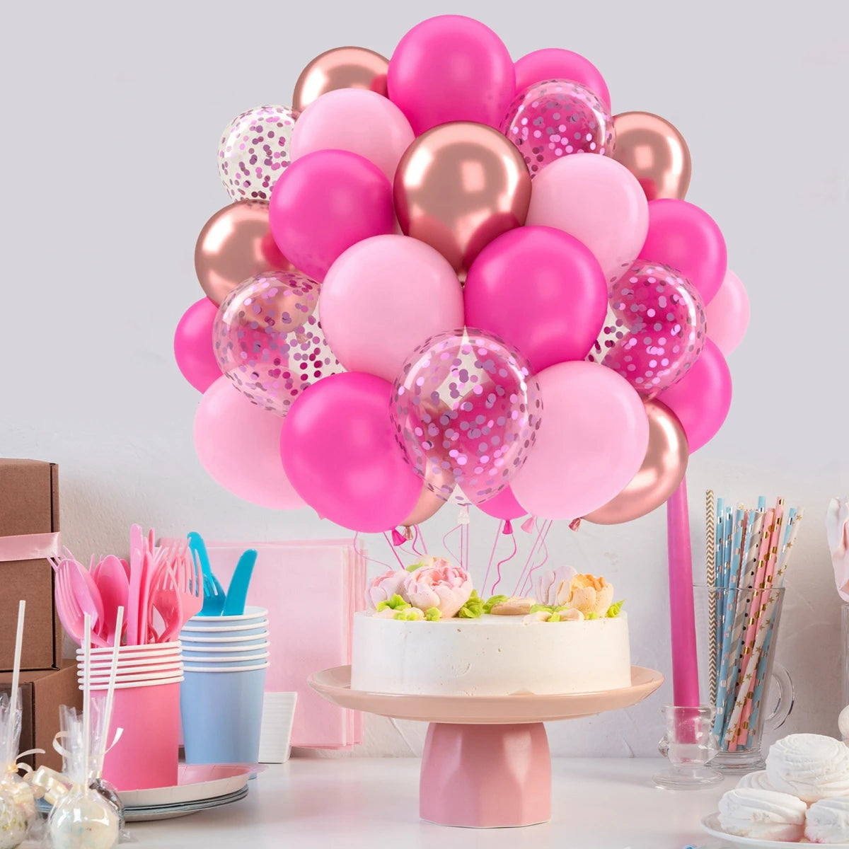 Metallic Balloons Latex Balloon Gold Confetti Balloons for Birthday Weddings Graduation Balloons Christmas Baptism Party Baloons