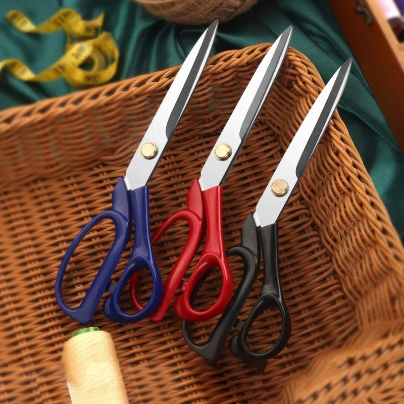 Professional Tailor Scissors Cutting Scissors Vintage Stainless Steel Fabric Leather Cutter Craft Scissors For Sewing Accessory