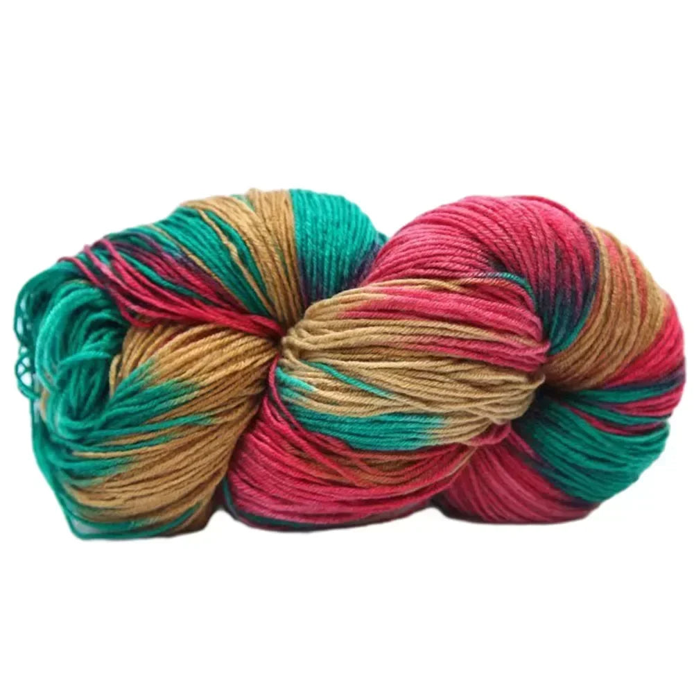 Easy To Use Diy Handmade Acrylic Yarn Baby Sweater Crochet Yarn Durability Rainbow Segment Scarf Package Content