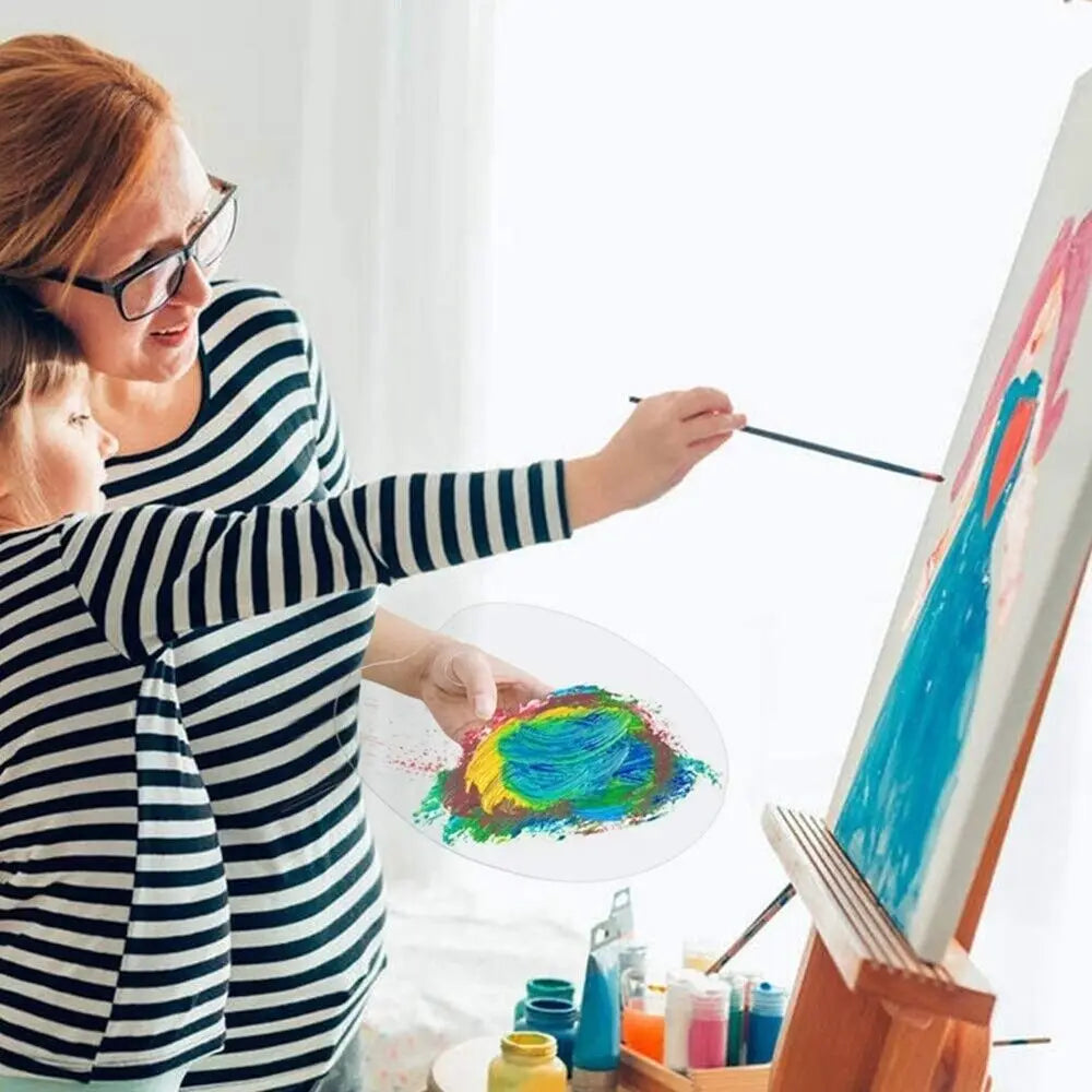 Acrylic Transparent Paint Tray Palettes Painting Pigment Pallet Gouache Drawing Supplies