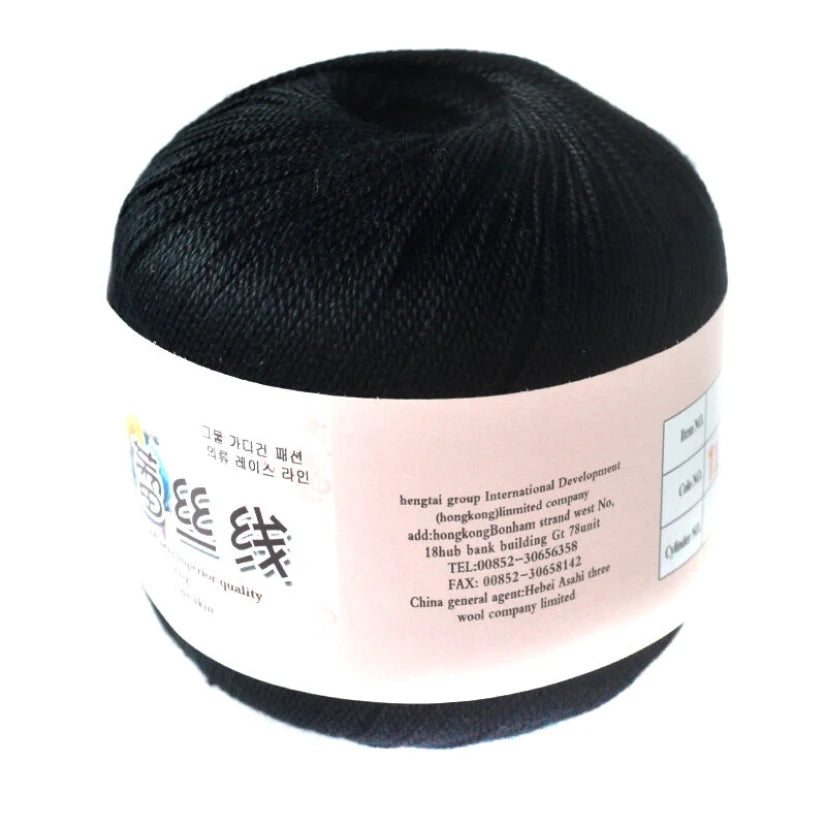 50g /roll 0.8mm Lace Thread Crochet Cotton Yarn Handmade DIY Line Fine Wool for Knitted Woven Sewing Accessories