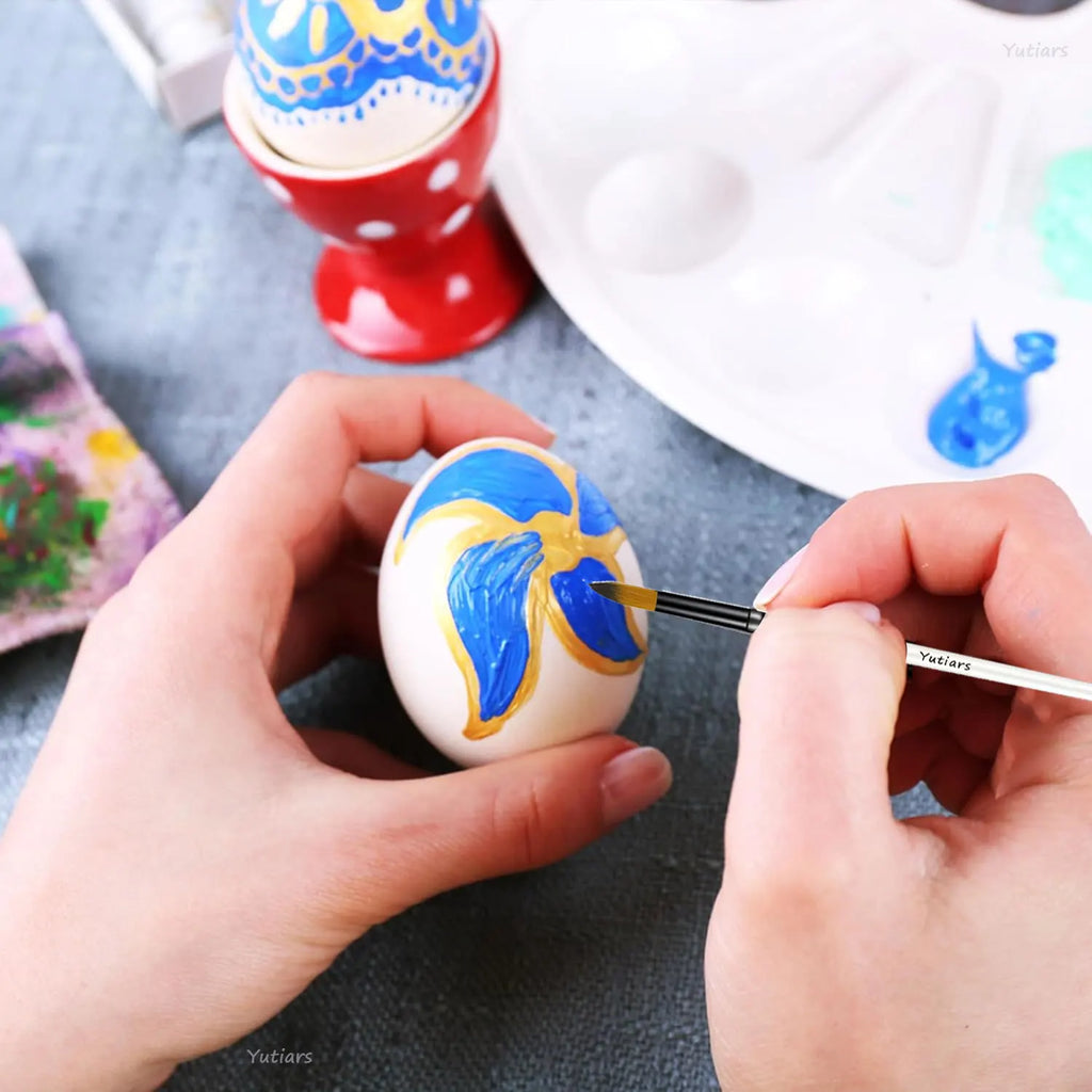 Acrylic Paint Brushes Set, 12pcs Professional Artist Paintbrushes for Acrylic Watercolor Oil Painting, Face Body Nail Art, Craft