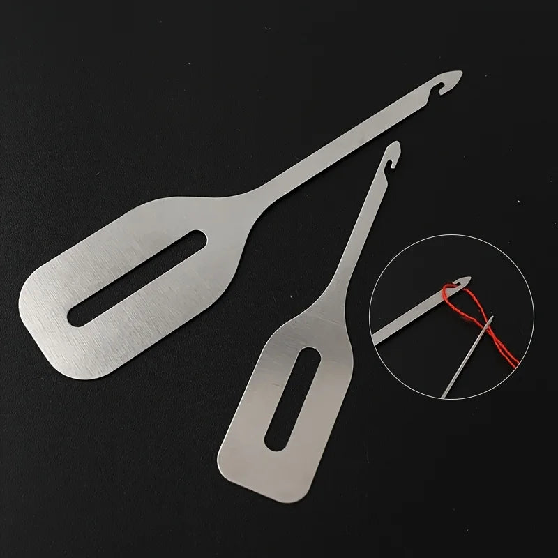 4 Pieces of Stainless Steel Quick Threading Machine Embroidery Sewing Accessories DIY Hand Woven Cross Stitch Threading Tool
