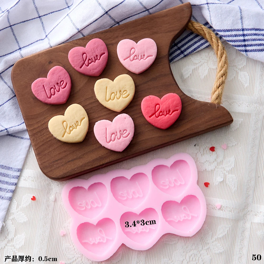 VERIDIAN Waffle Biscuit Silicone Molds Bunny Bear Chocolate Fondant Cake Mold Baking Accessories Cake Decoration Accessories