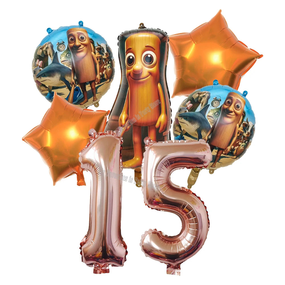 Italian Brainrot Balloon Set Baby Shower Party Ballons Tralalero Tralala TungTungTungSahur Balloons Decoration Photographic Prop