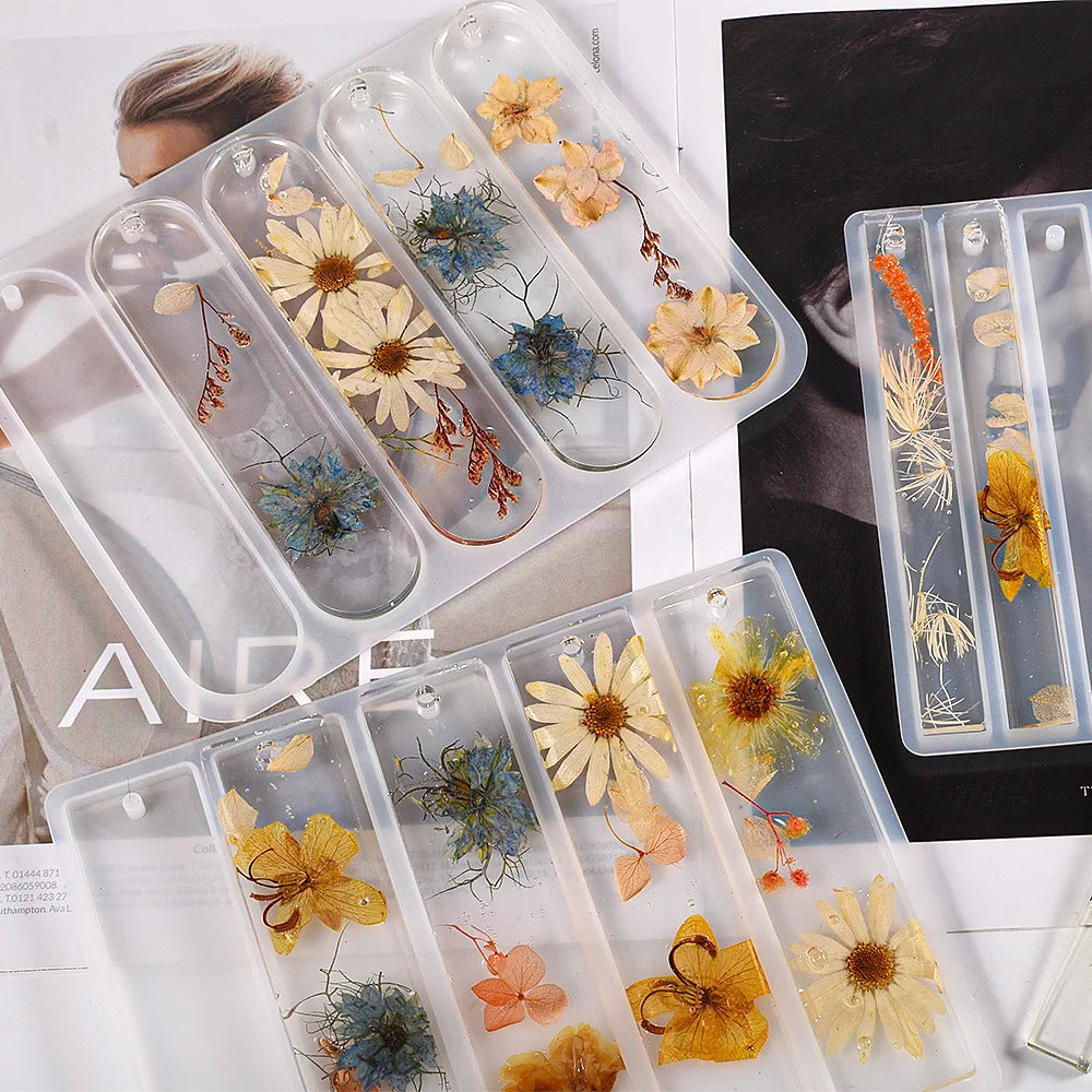 Bookmark Jewelry Casting Silicone Resin Mold Set for DIY Bookmark Pendants Bookmark Molds Silicone Molds Resin Jewelry Making