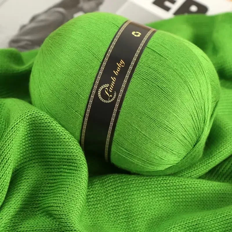 150G Colorful Fine Cotton Yarn for Hand Knitting Silk Cotton Yarn for DIY Light weight Sweater Knitting yarn wholesale