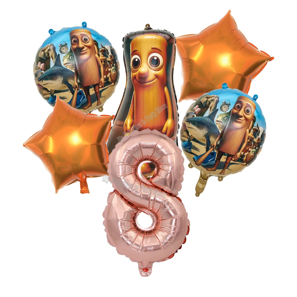 Italian Brainrot Balloon Set Baby Shower Party Ballons Tralalero Tralala TungTungTungSahur Balloons Decoration Photographic Prop