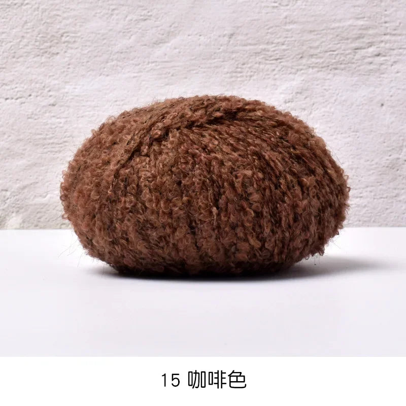 50g/roll Velvet Yarn Soft Cotton Knitting Crochet Dyed Yarn DIY Hand-woven Wool Crochet Sweater Hat Dolls 200M