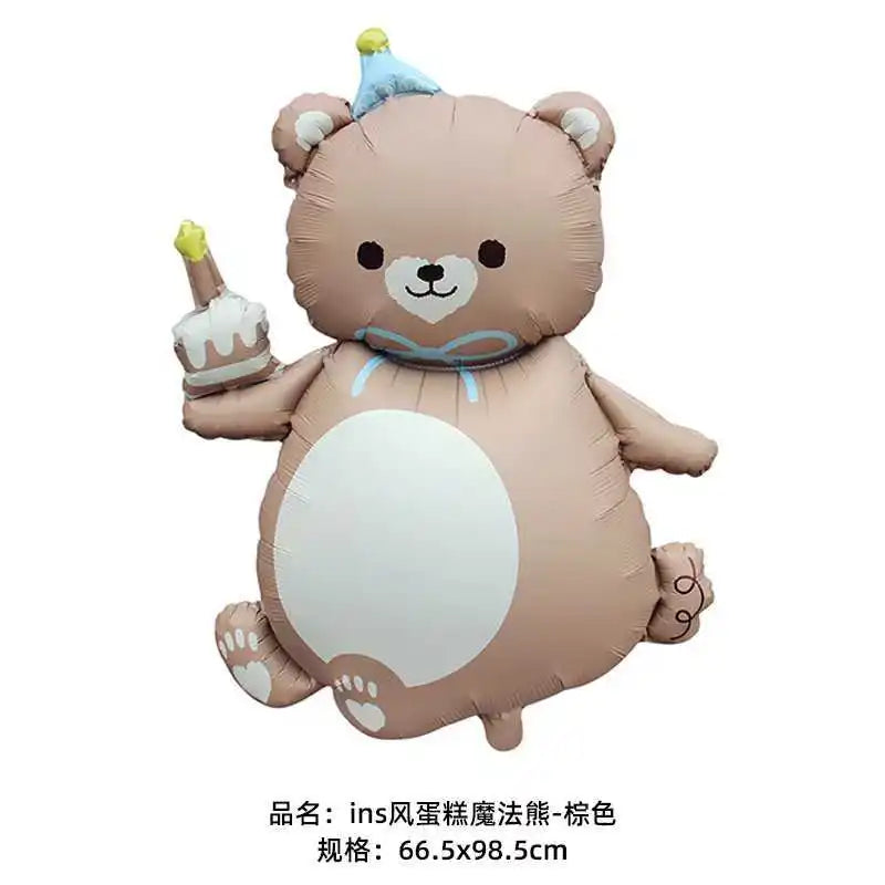 Brown Teddy Bear disposable tableware Teddy Bear party napkins plates cups kids Teddy Bear Birthday Party decoration Baby Shower