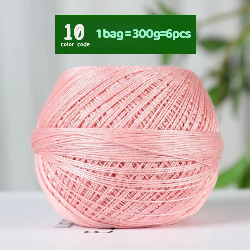 No. 7 Lace Yarn - Bamboo Fiber Linen Summer Crochet Yarn 50g