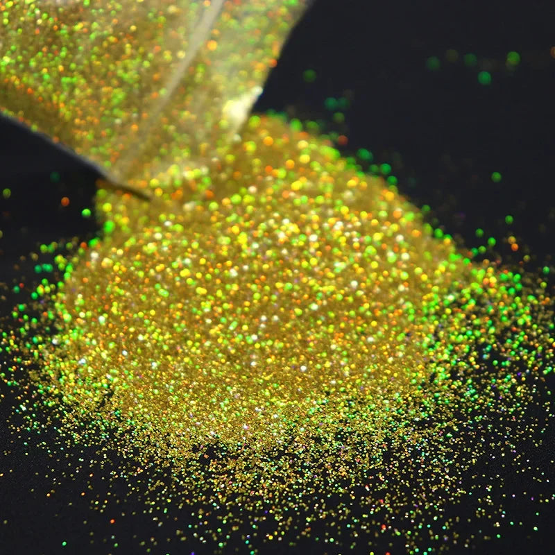 10g/Bag Holographic Fine Glitter Powder For Epoxy Filling Laser Glitter Gold Silver Fine Powder DIY Resin Mold Filling Crafts