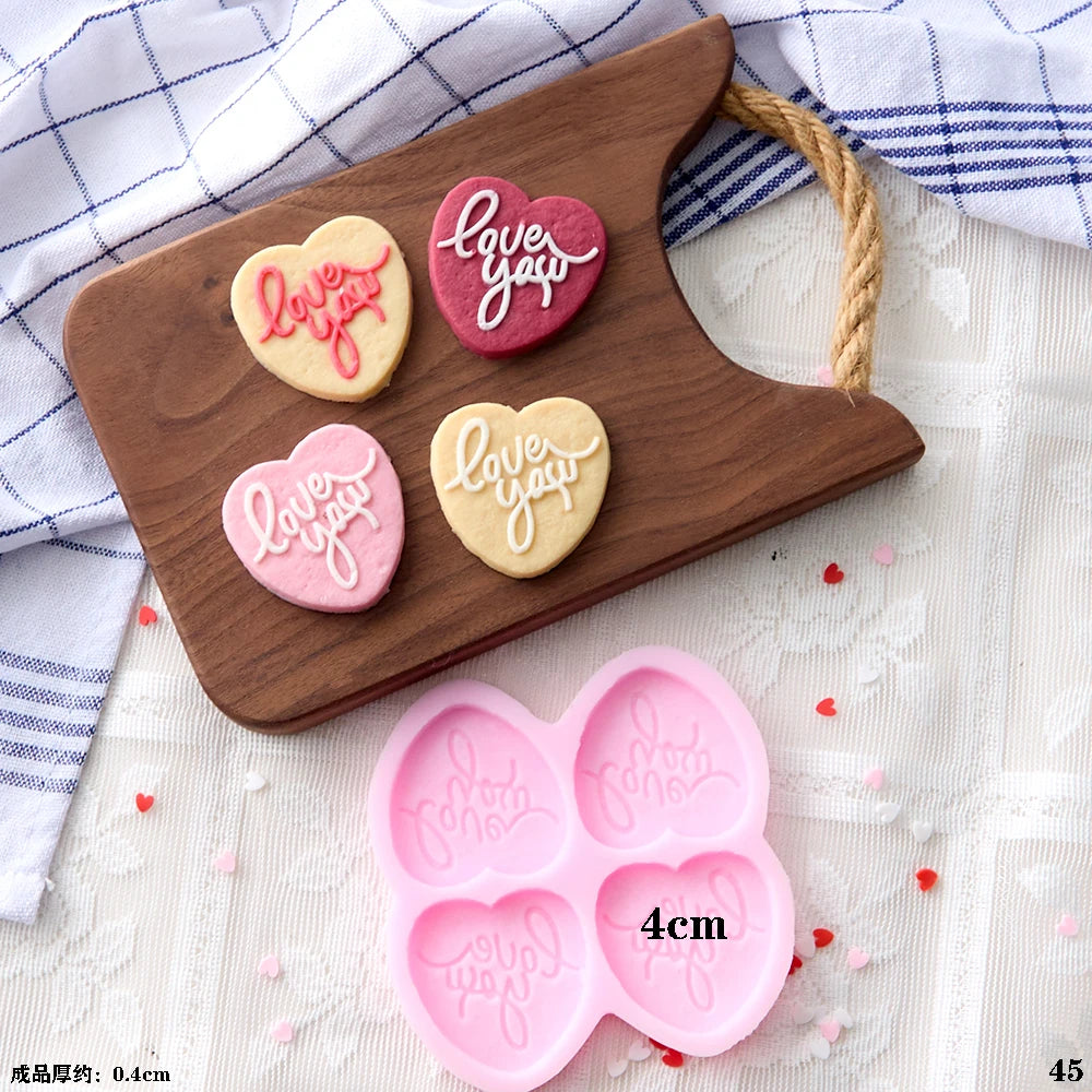 VERIDIAN Waffle Biscuit Silicone Molds Bunny Bear Chocolate Fondant Cake Mold Baking Accessories Cake Decoration Accessories