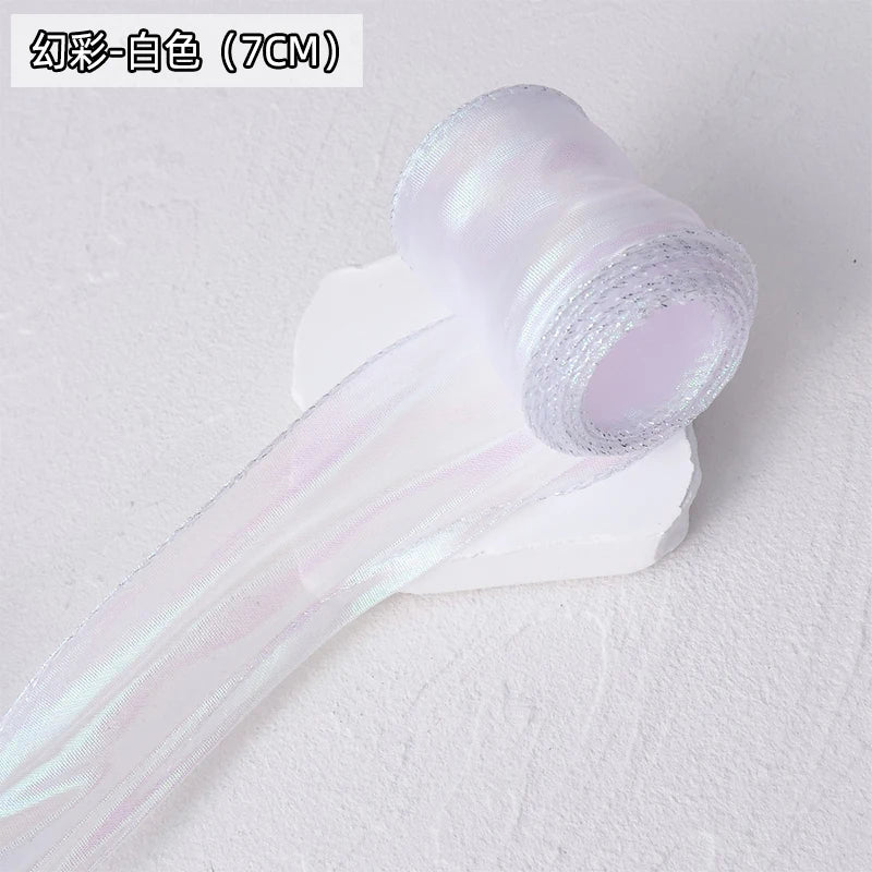 Chiffon Ribbon Organza Satin Lace for For DIY Bows Gift Wrapping Flower Bouquet Hair Accessories Sewing Trim Crafts Materials