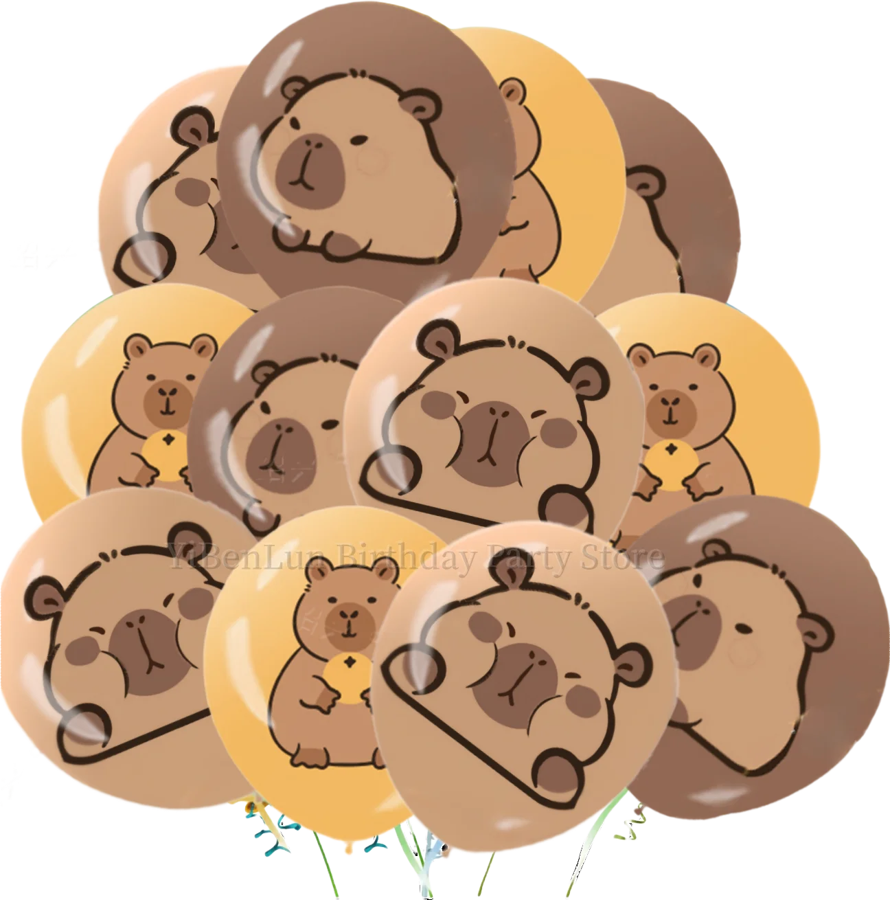 Child Capybara Balloons Capybara Party Decoration Balloons Aluminium Balloon Globos Baby Shower Capybara Party Favors Supplies