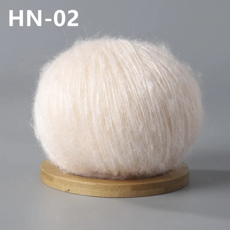 250g Crochet Mohair Yarn For Knitting Sweater Shawl Skin-Friendly Baby Wool Lace Thread ilos para tejer dedelgado Yarns 5pcs