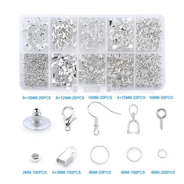 Jewelry Making Supplies Kit with Jewelry Tools, Jewelry Copper Wires Thread and Jewelry Findings for Jewelry Making