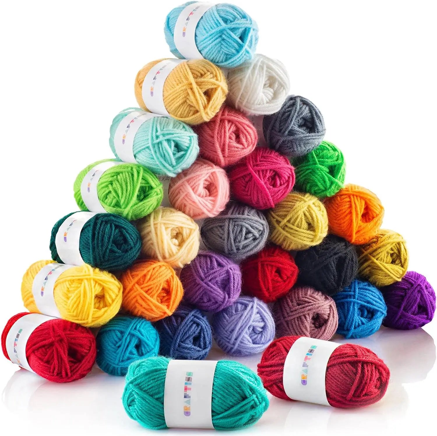 24Colors/Set Soft Yarn Fine Quality Hand-Knitting Thread Soft Warm DIY Cotton Wool Threads For Handmade Knitting Crochet Yarn