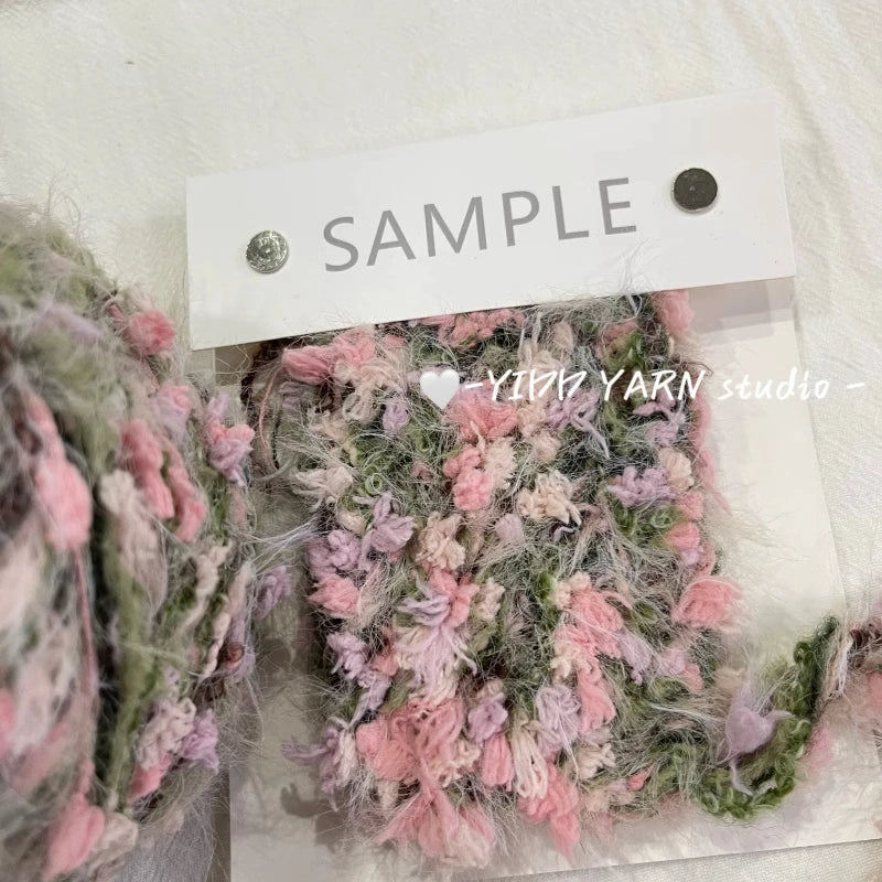 125g/roll Green Yarn Tricot Wool Blends Diy Hand Knitting Features Hand Mixed Plush Yarn Wool Ball Crochet Woven Hairpin Sweater