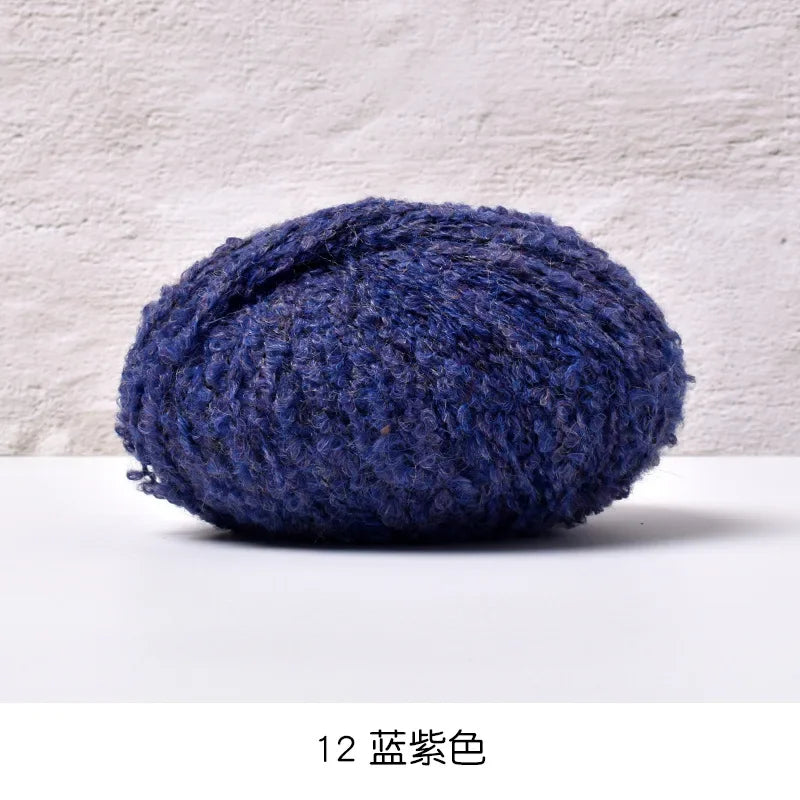 50g/roll Velvet Yarn Soft Cotton Knitting Crochet Dyed Yarn DIY Hand-woven Wool Crochet Sweater Hat Dolls 200M