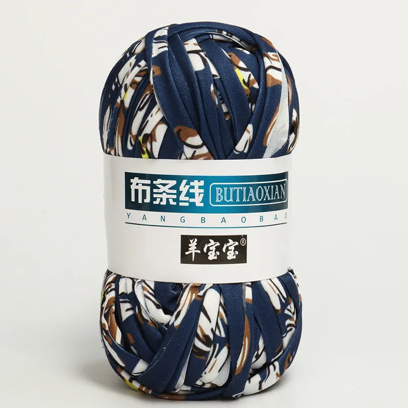 100g/pc Crocheting T Shirt Thick Soft Cloth Yarn for Hand Knitting Crochet Line Woven Handbag Blanket Thick Yarn Flat thread