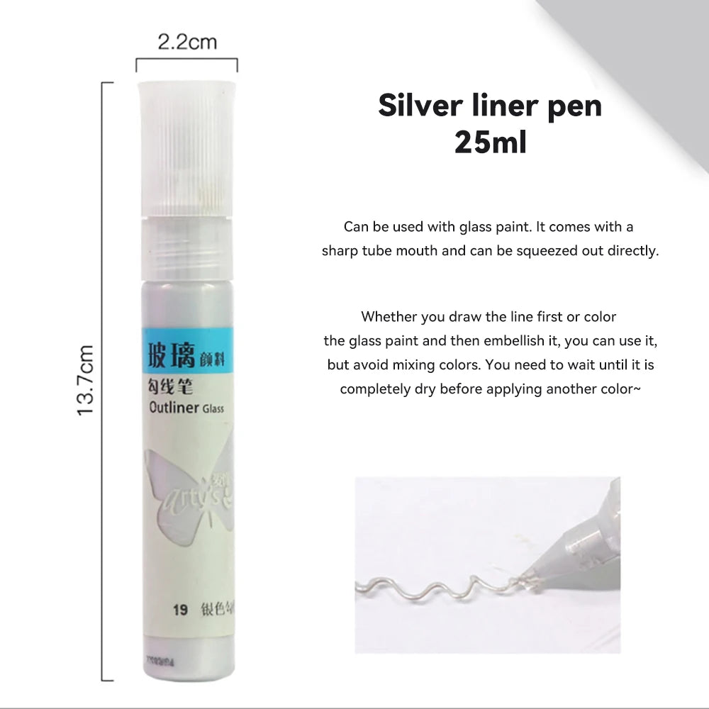 Creative 20ml Acrylic Paints Rich Color Waterproof Glass Pigments Tube For Painting Supplies Artist Drawing Art DIY Crafts