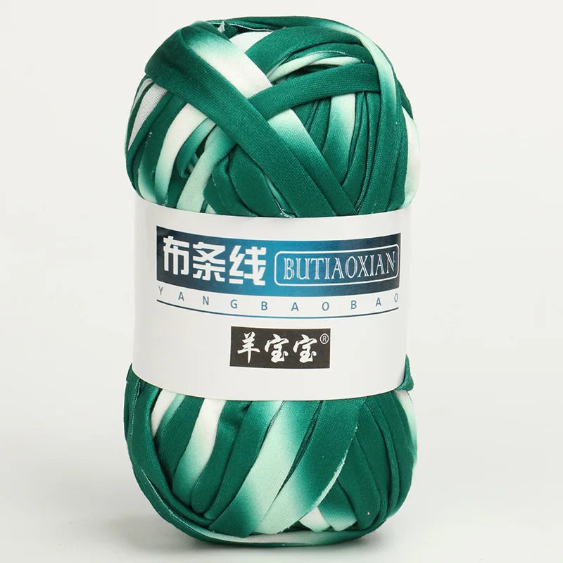 100g/pc Crocheting T Shirt Thick Soft Cloth Yarn for Hand Knitting Crochet Line Woven Handbag Blanket Thick Yarn Flat thread