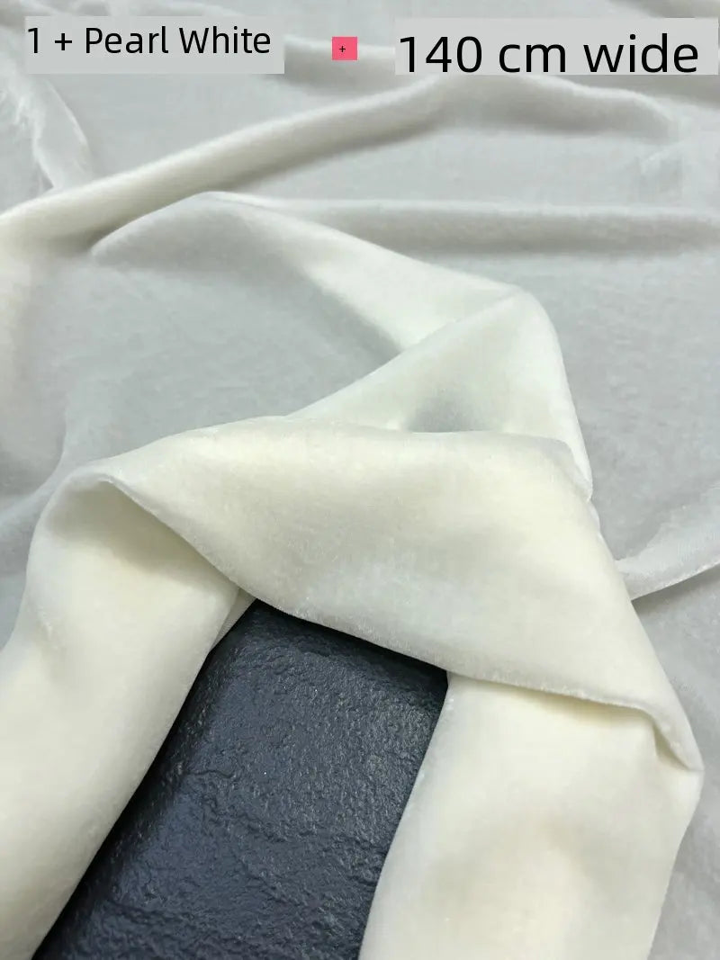 40 Colors Silk Velvet Fabric - Black Mulberry Silk Velvet for High-End Dress- Luxurious Gold Silk Velvet Material