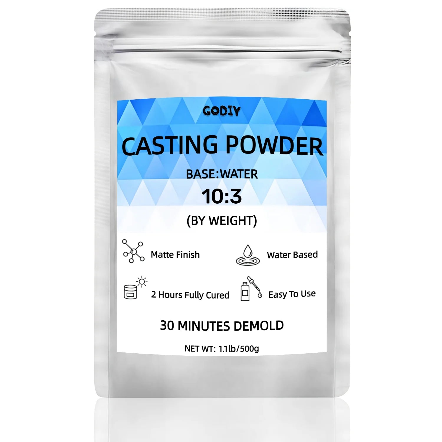 Casting Plaster Powder, Fine Craft Plaster Powder, Concrete for Casting, White Relief Casting Powder, Perfect for Craft