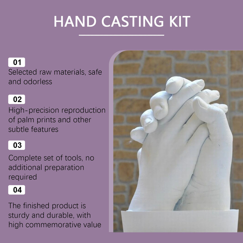 Hand Mold Powder Craft DIY KitCloning Powder & 3D Modeling Powder Handprint Memorial DIY Souvenir Hand Casting Kit