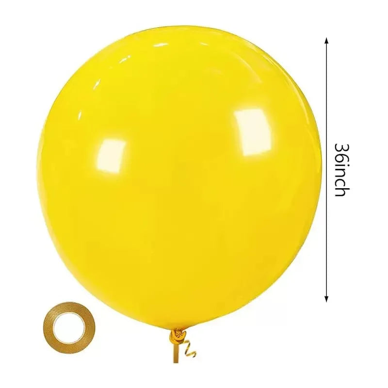 36 inch flat latex balloon, large balloon that can take off, oversized circular birthday party decoration balloon