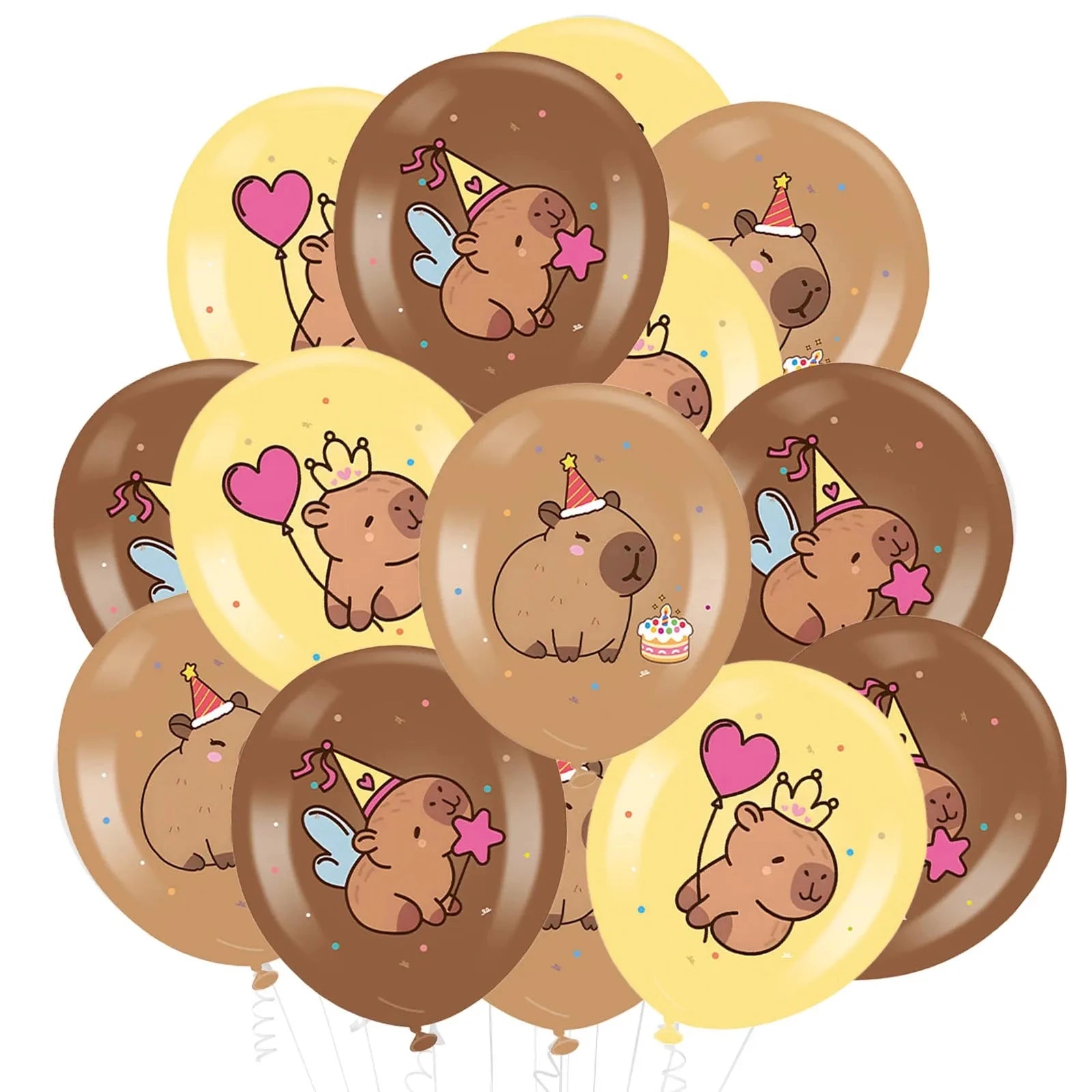 Capybara Latex Balloons 12Inch Cute Capybara Ballons For Kids Birthday, Baby Shower, Capybara Theme Party Decorations