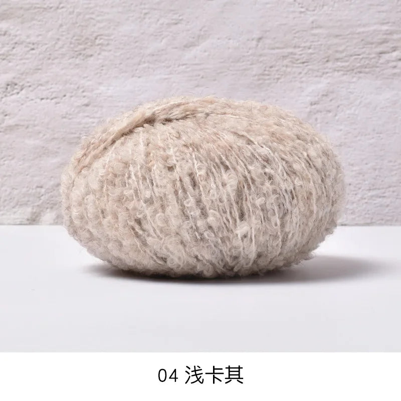 50g/roll Velvet Yarn Soft Cotton Knitting Crochet Dyed Yarn DIY Hand-woven Wool Crochet Sweater Hat Dolls 200M