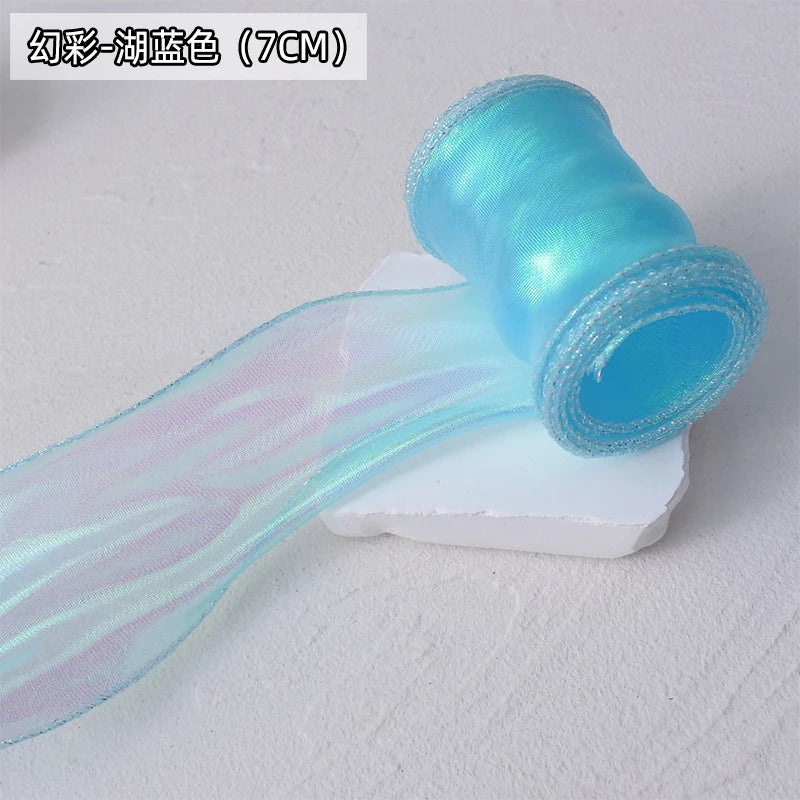 Chiffon Ribbon Organza Satin Lace for For DIY Bows Gift Wrapping Flower Bouquet Hair Accessories Sewing Trim Crafts Materials