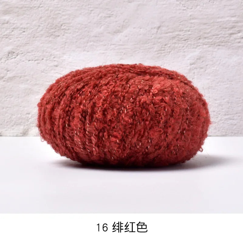 50g/roll Velvet Yarn Soft Cotton Knitting Crochet Dyed Yarn DIY Hand-woven Wool Crochet Sweater Hat Dolls 200M