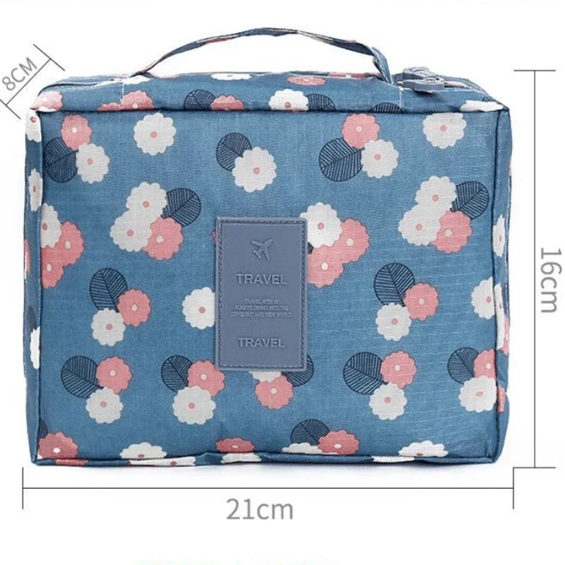 Portable Needlework Storage Bag Mesh Divider Pouch Yarn Knitting Tools Organizer Cases Storage DIY Apparel Travel Wash Bag