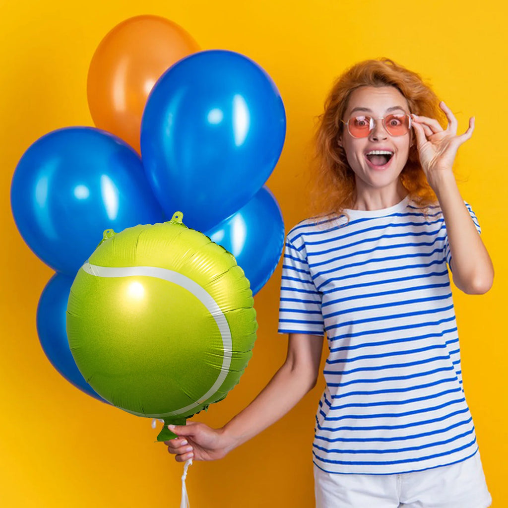 10 Pcs Inflatable Tennis Balloons Birthday Party Decorations Baby Balloons