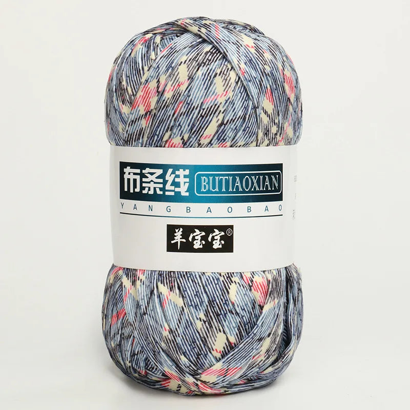 100g/pc Crocheting T Shirt Thick Soft Cloth Yarn for Hand Knitting Crochet Line Woven Handbag Blanket Thick Yarn Flat thread