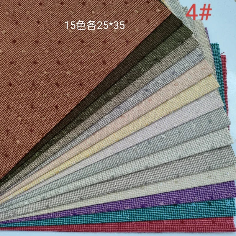 Japanese Yarn-Dyed Sewing Fabric Craft Patchwork Quilting Material Accessories Applique Handmade Sewing Doll Cloth Bundle