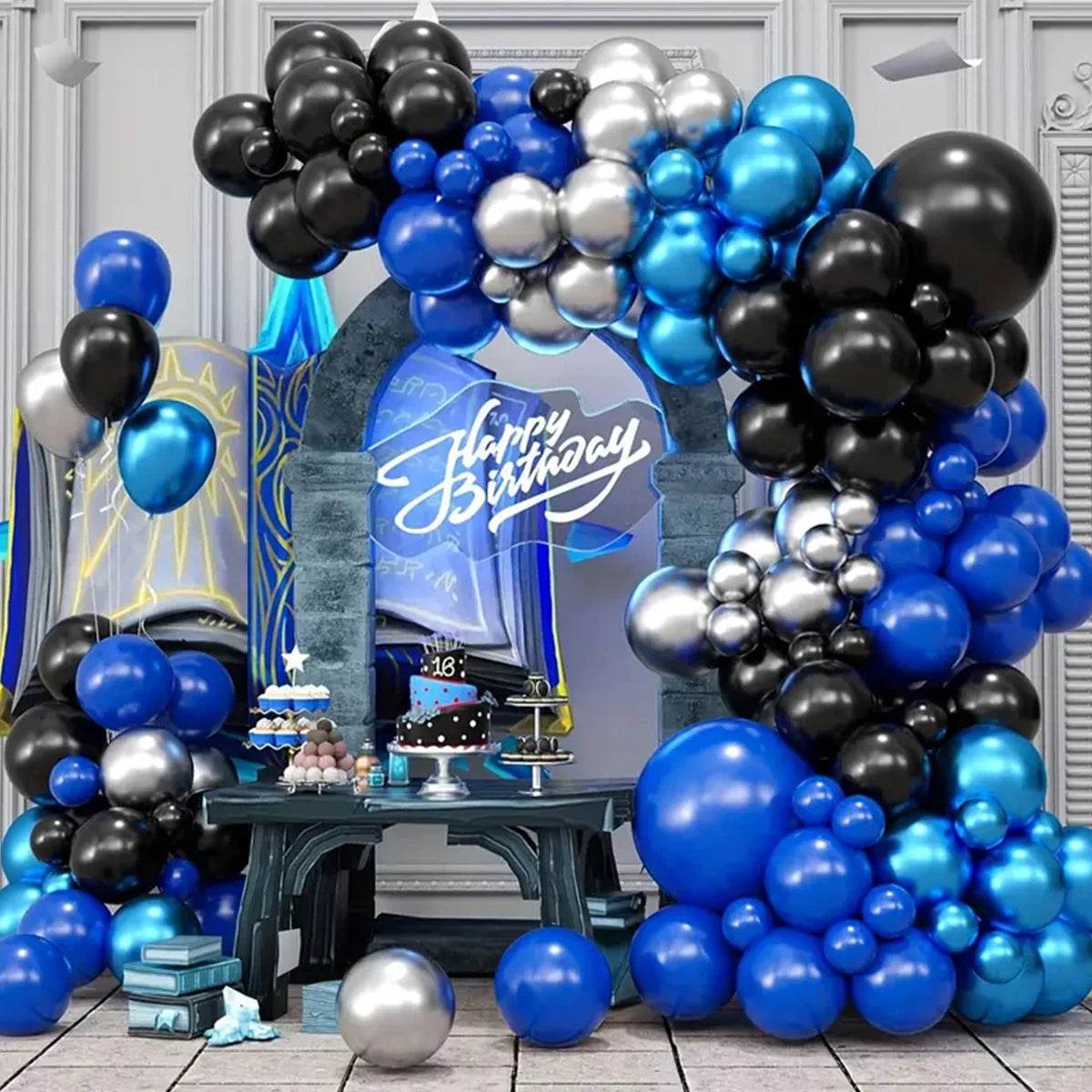 Balloons are used to dress up wedding, gender reveal, Thanksgiving, holiday party bridal shower, birthday party decorations