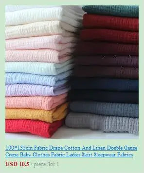Soft dot Print Cotton Sewing Fabric Crepe Double Layer Gauze Cloth Cotton Skirt Pajama Cotton Fabric 100*135cm