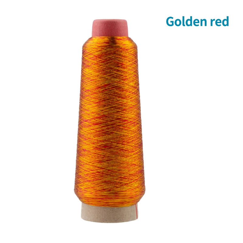 Colorful Computer embroidery cross stitch DIY Manual Bright Silk Gold Thread Silver Thread Metallic Yarn Woven Line 3200M