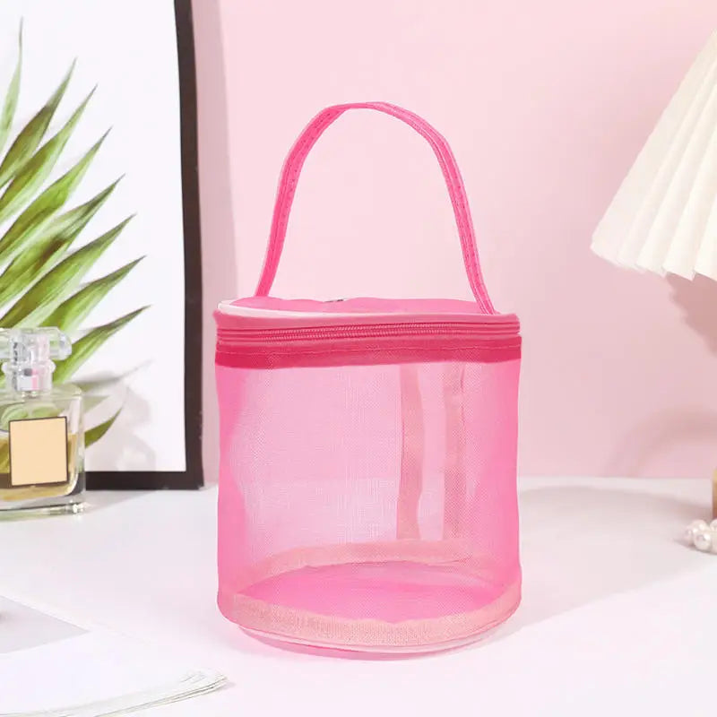 Portable Yarn Storage Bag Hollow Mesh Knitting Wool Yarn Bags Crochet Yarn Handbag Organizer Weave Tools Sewing Accessories