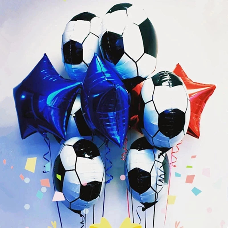 10pcs Soccer Ball Balloons Decorations for Party Big Balloons Sports Themed Birthday Party Supplies Baby Shower For Boys