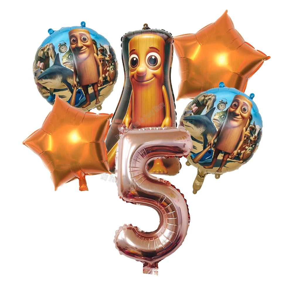 Italian Brainrot Balloon Set Baby Shower Party Ballons Tralalero Tralala TungTungTungSahur Balloons Decoration Photographic Prop