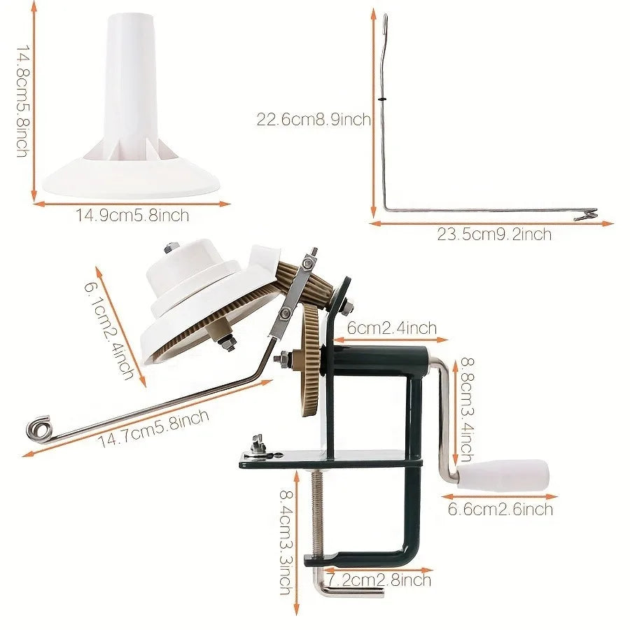 Hand Operated Yarn Winder Fast Hand Cranking Wool Winding Machine | Home Use Yarn Swift for Knitting/Crochet (Yarn Ball Winder)